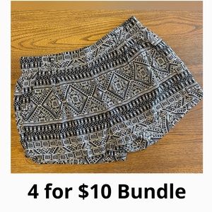 Copper Key Tribal Print Shorts